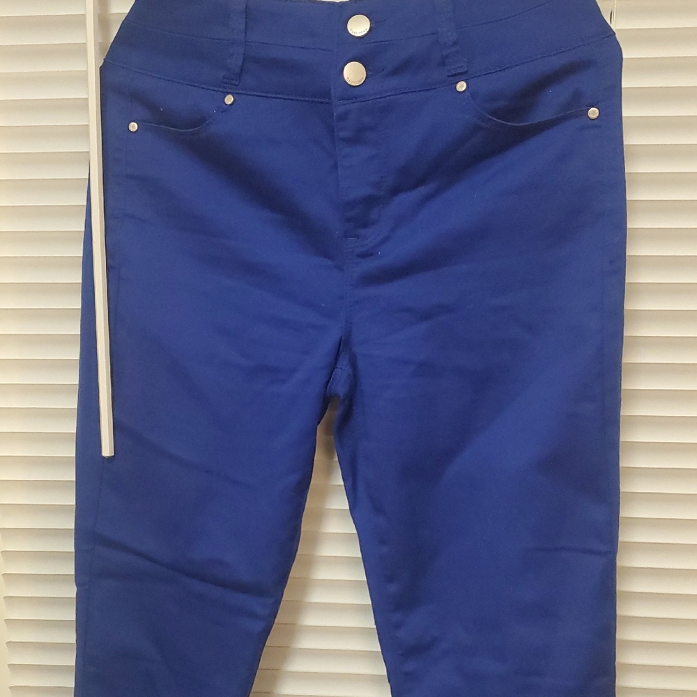 Tinseltown Blue Ankle Cropped Jeans High-Waisted